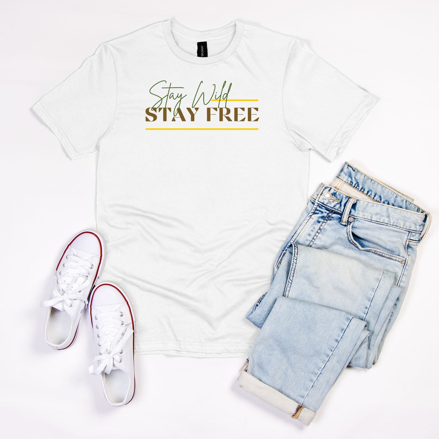 Wild & Free - Gildan Tee