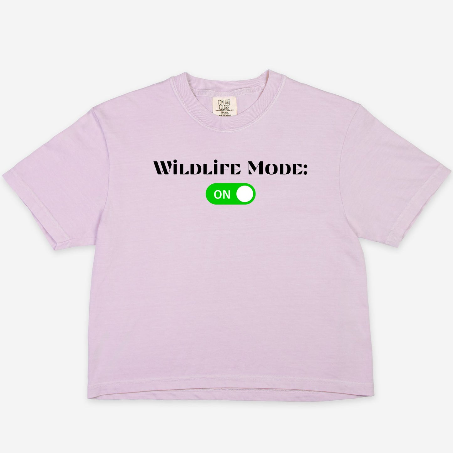 Wildlife Mode Boxy Tee – Animal Back Graphic