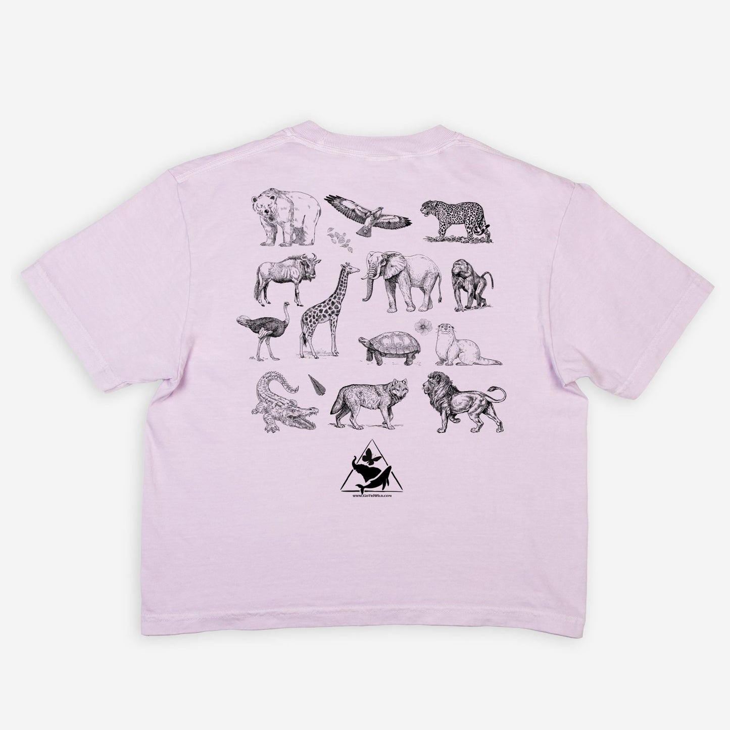 Wildlife Mode Boxy Tee – Animal Back Graphic