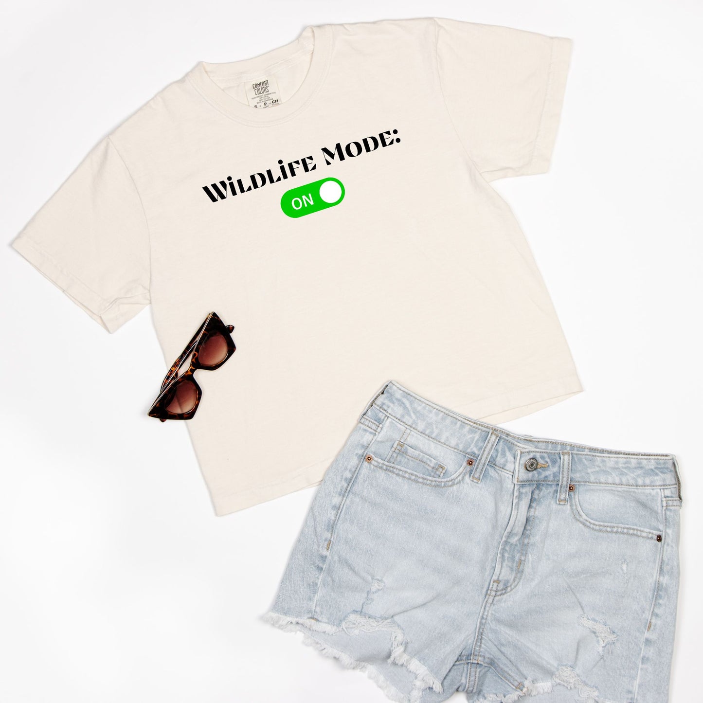 Wildlife Mode Boxy Tee – Animal Back Graphic