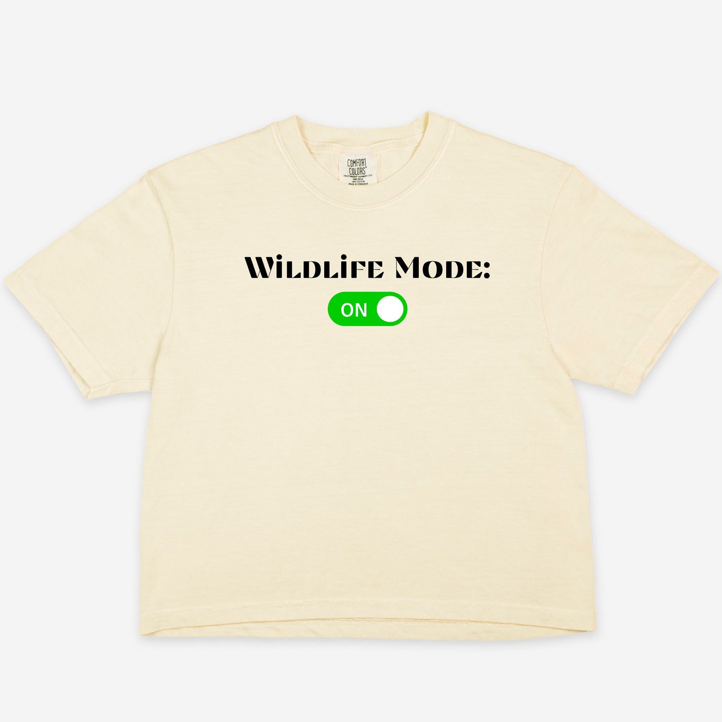 Wildlife Mode Boxy Tee – Animal Back Graphic