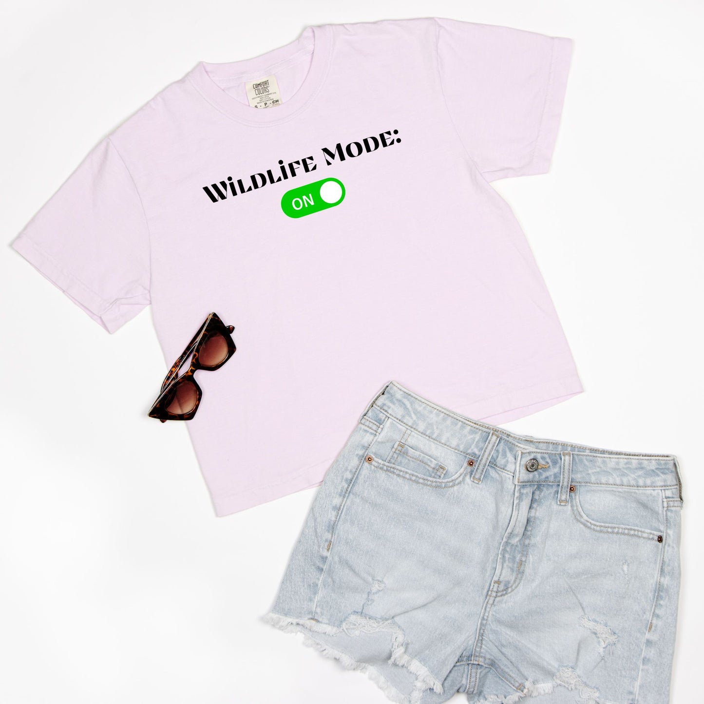 Wildlife Mode Boxy Tee – Animal Back Graphic