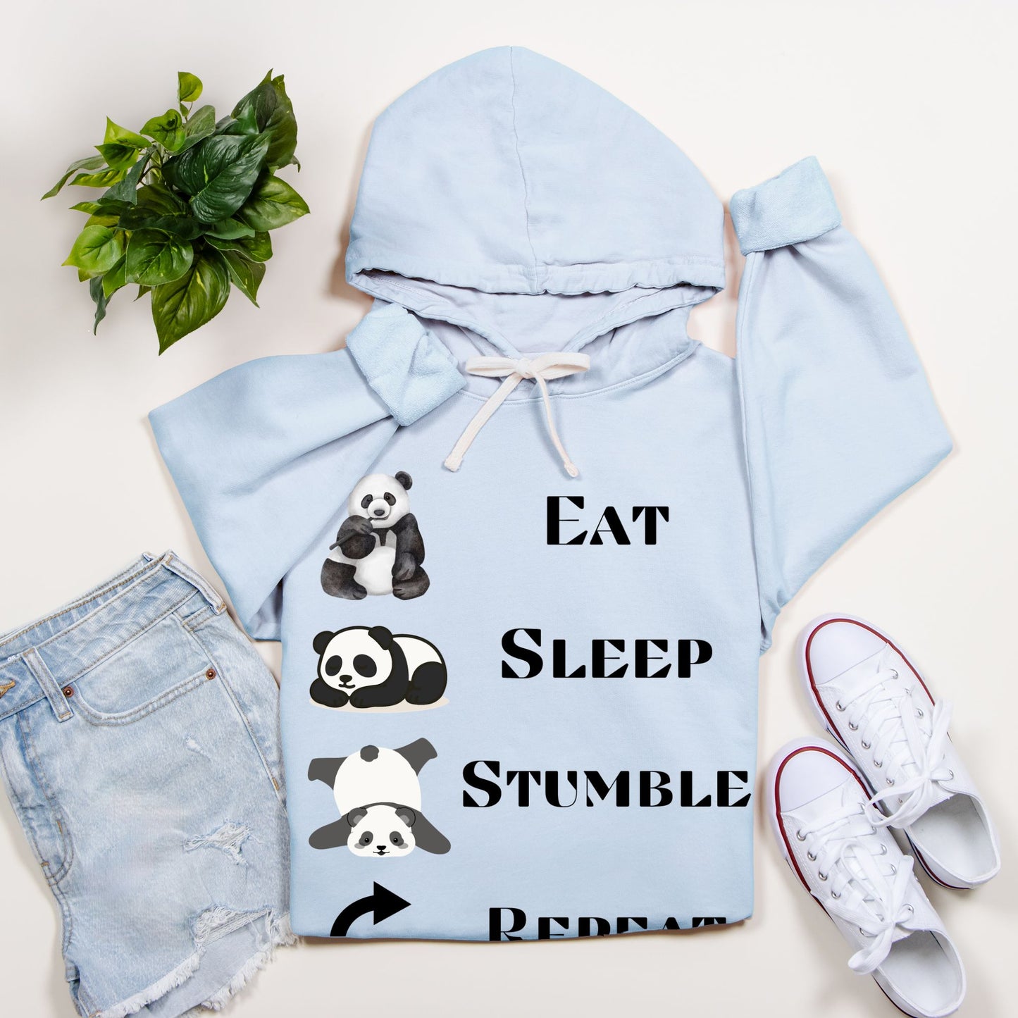 Panda Mood - Lightweight Hoodie