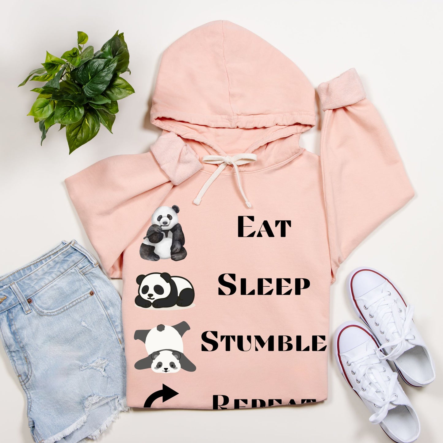 Panda Mood - Lightweight Hoodie