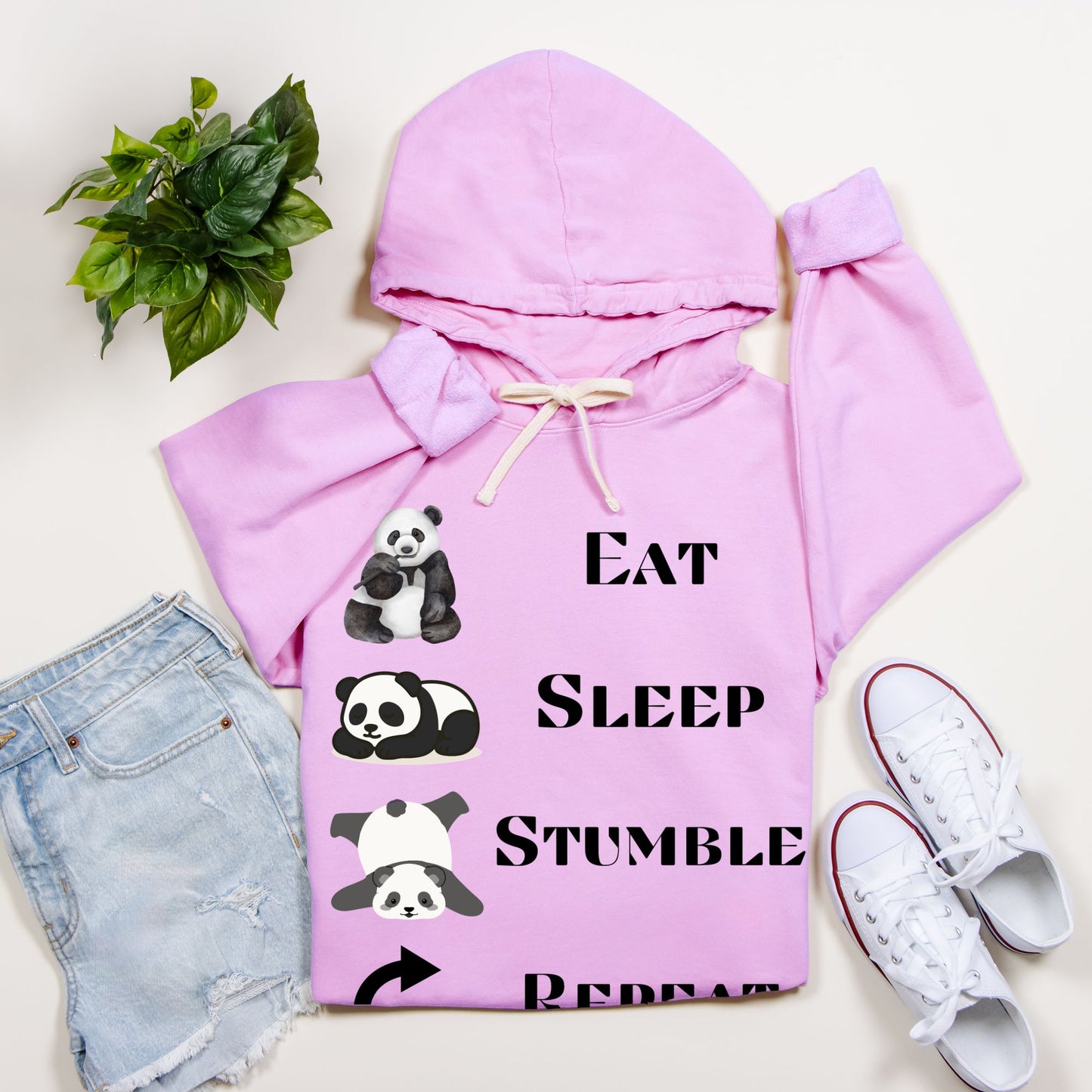 Panda Mood - Lightweight Hoodie